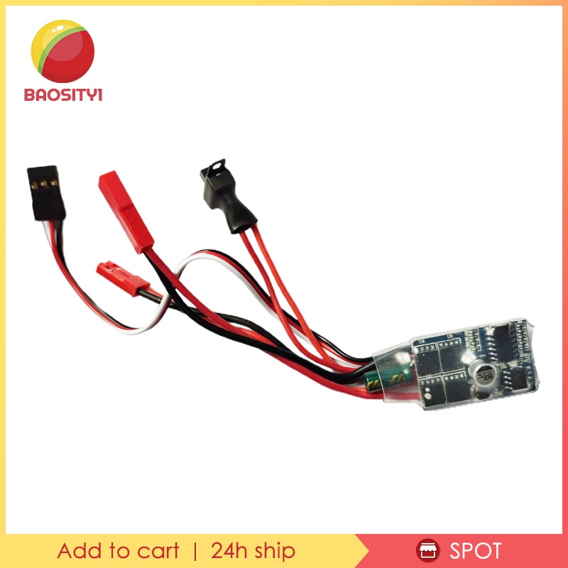 Bộ điều khiển tốc độ động cơ chổi than Esc cho xe 1/ 16 1/ 18 1/ 24 10A