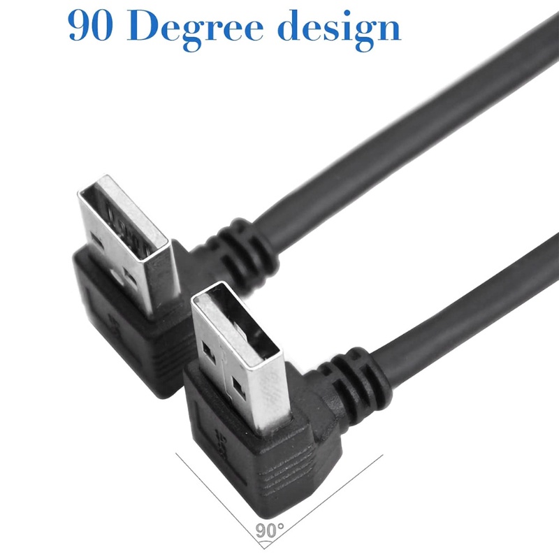 Dây Cáp Nối Dài Chuyển Đổi Cổng Usb 2.0 90 Down / Up 25 / 50cm