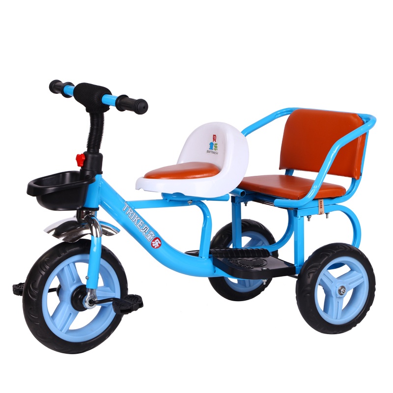 Xe đạp  xích lô khung thép  - yên da chắc chắn cho bé -BH 1 năm