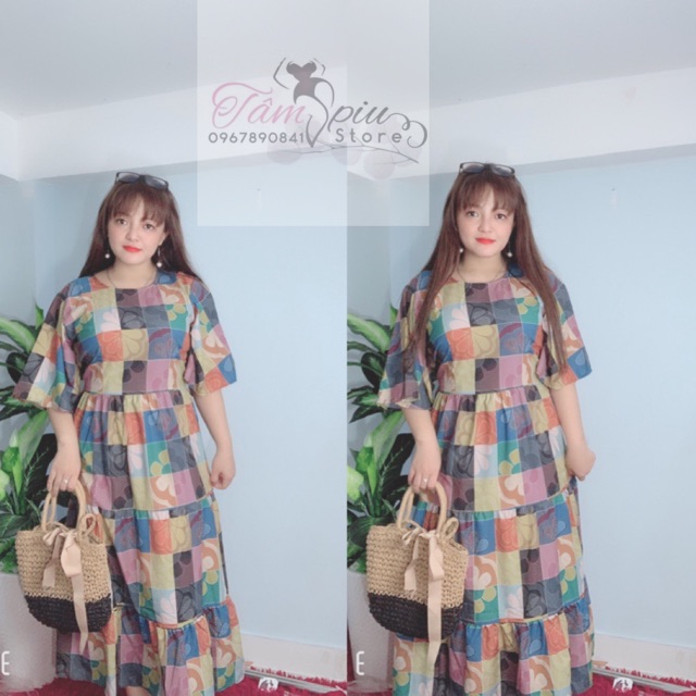 Đầm maxi bigsize ❤️ 𝐇𝐈̀𝐍𝐇 𝐓𝐇𝐀̣̂𝐓❤️ THÔ CẨM ( hình thật shop chup) | BigBuy360 - bigbuy360.vn