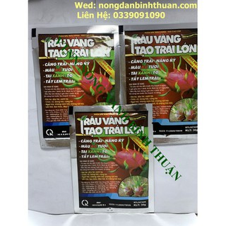 Chuyên dùng cho thanh long Tạo trái lớn - lên màu trái - Tạo lớn trái Trâu Vàng 3 gói