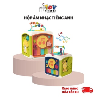 Đồ Chơi Âm Nhạc 6 Mặt Nhạc Tiếng Anh Woa Toys Có Đàn, Trống, Thả Hình Khối Dành Cho Bé từ 6 Tháng