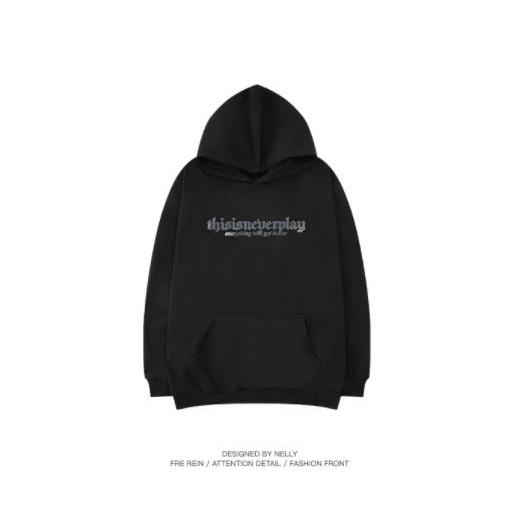 [NY0251] Áo hoodie Nelly nỉ lót lông mềm in hình "Never play" áo nỉ (NELLY) | BigBuy360 - bigbuy360.vn