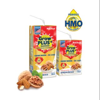 1 LỐC SỮA PHA SẴN GROW PLUS NUTIFOOD ÓC CHÓ DIAMOND 110ML/180ML