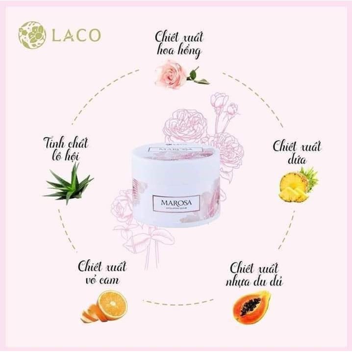 Tẩy tế bào chết Marosa Laco làm sạch da, bã nhờn, biểu bì, tẩy da chết, phục hồi làn da sáng trắng | BigBuy360 - bigbuy360.vn