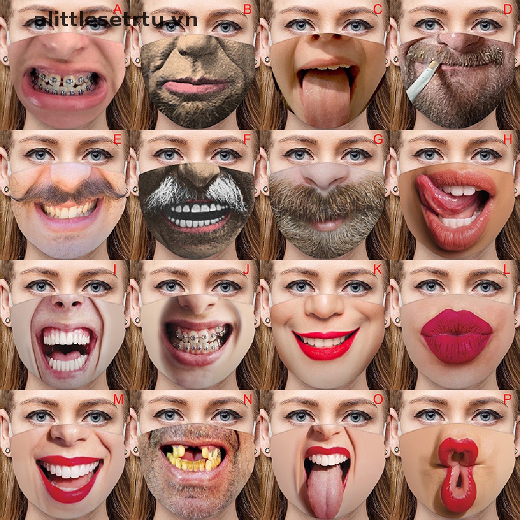 [Hàng mới về] Khẩu trang chất liệu cotton 3D chống gió có thể tái sử dụng dành cho người lớn