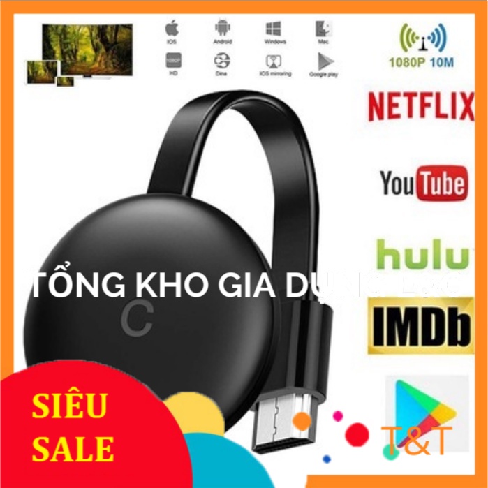 HDMI không dây kết nối điện thoại máy tính bảng với tivi máy chiếu màn hình hỗ trợ các loại điện thoại ANDROID và IOS