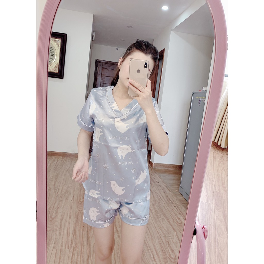 [ ẢNH THẬT ]ĐỒ NGỦ NỮ LỤA HỌA TIẾT DỄ THƯƠNG | BigBuy360 - bigbuy360.vn