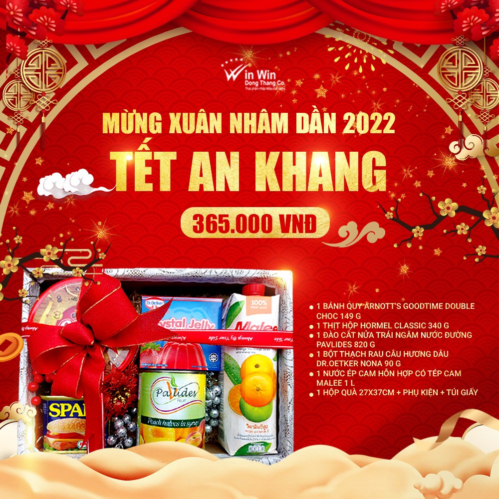 Hộp Quà Tết An Khang 2022