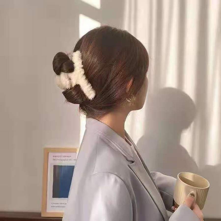 Kẹp Tóc Mềm Mại Phong Cách Hàn Quốc Cho Nữ