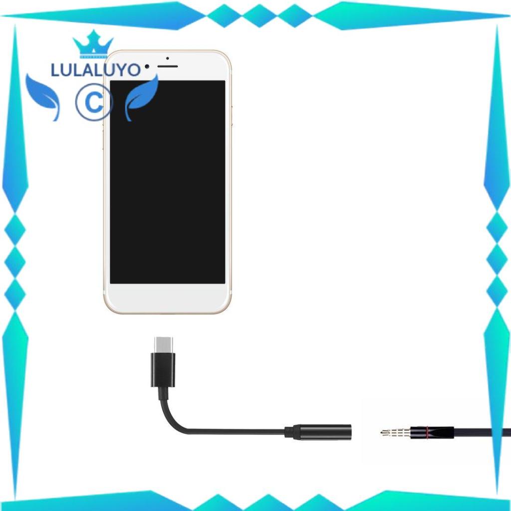 Mini Type-C To 3.5mm Earphone Cable Adapter Usb 3.1 TypeC Male To 3.5 AUX .lu