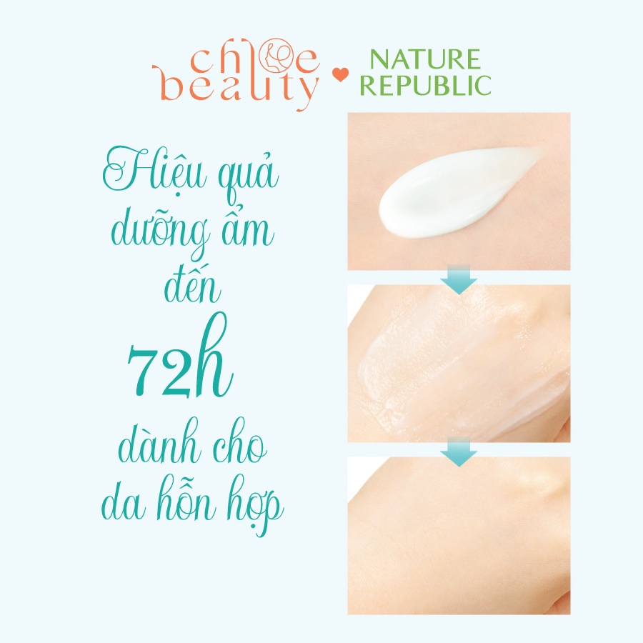 Kem dưỡng ẩm nước biển sâu cho da hỗn hợp NATURE REPUBLIC Super Aqua Max Combination Watery Cream 80ml