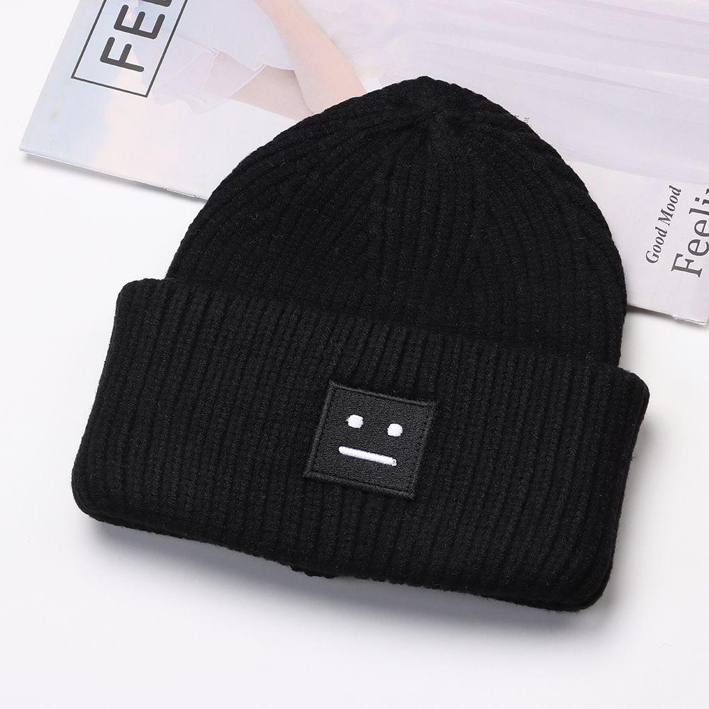 Mũ Beanie Dệt Kim In Họa Tiết Đầu Lâu Thời Trang Cho Cặp Đôi