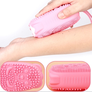 Bàn chải tắm chà lưng hai mặt bằng silicone tiện lợi