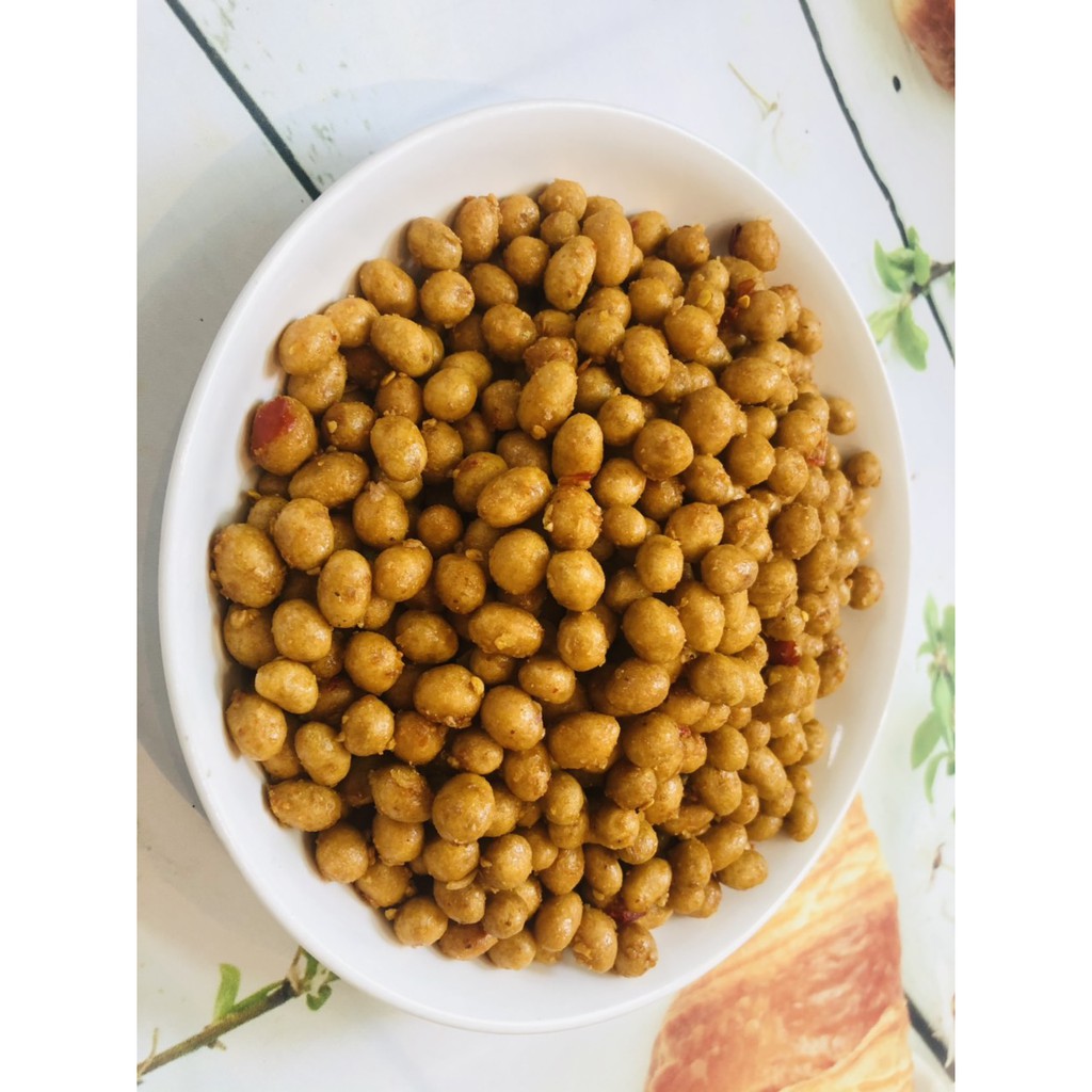 500g đậu phộng da cá sấy bơ tỏi giòn ngon