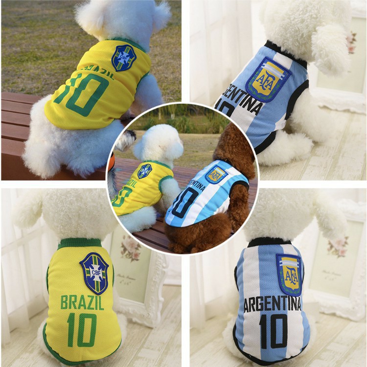 Áo bóng đá world cup cho chó mèo