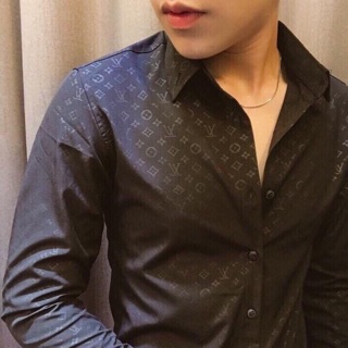 Sơ mi họa tiết lv