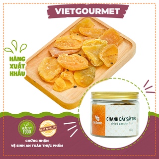 Chanh dây sấy dẻo ít đường/ Trái cây sấy dẻo vị chua ngọt thơm quả chanh leo/ ăn vặt healthy ăn kiêng quà tặng