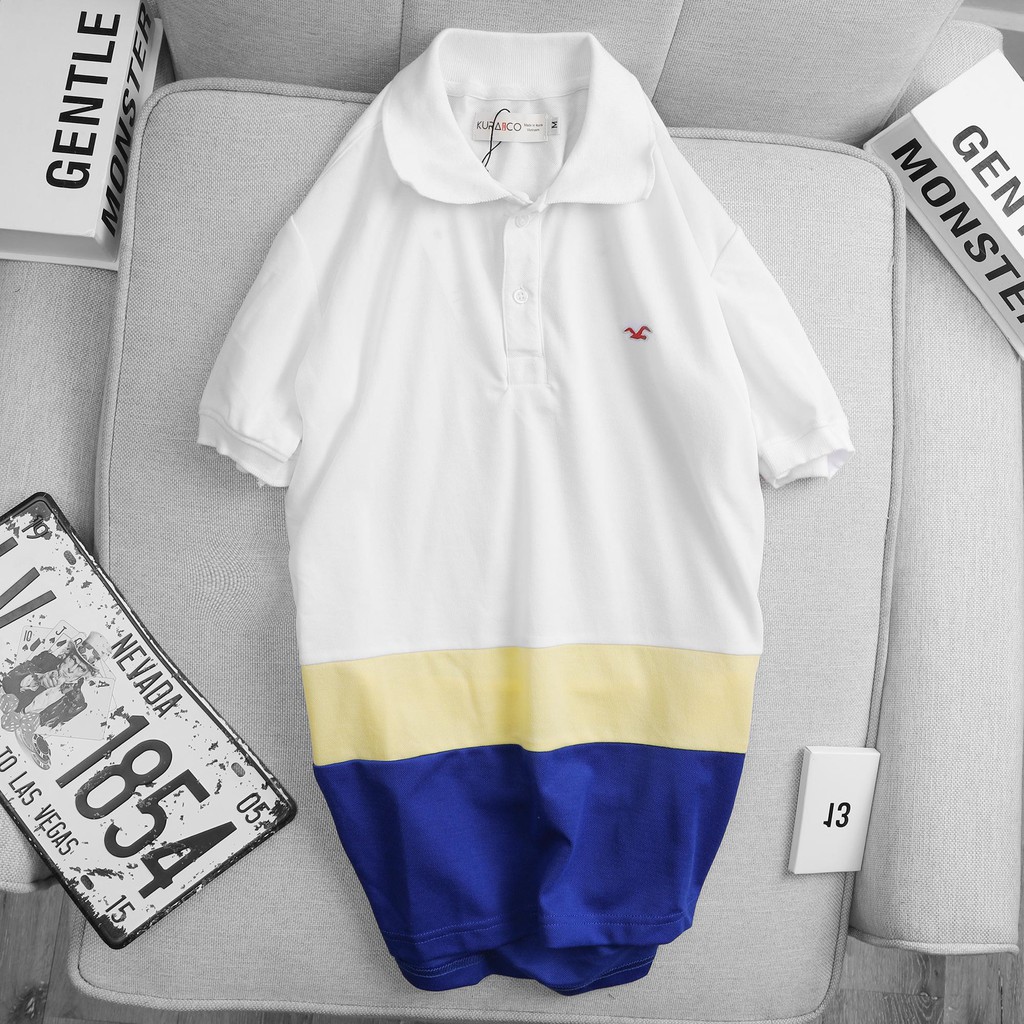 Áo thun nam màu trắng VNXK hollister ( TVX)
