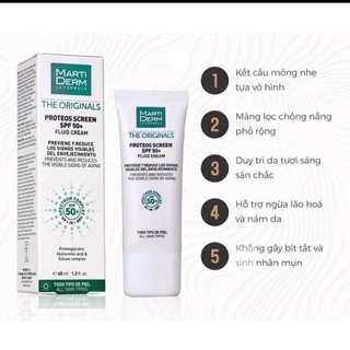 [Nhập khẩu chính hãng] kem chống nắng Marti-derm 40ml