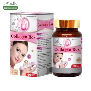 Viên uống COLLAGEN ROX bổ sung Vitamin E, Isoflavon ,chống lão hóa, cải thiện nếp nhăn - Hộp 60 viên