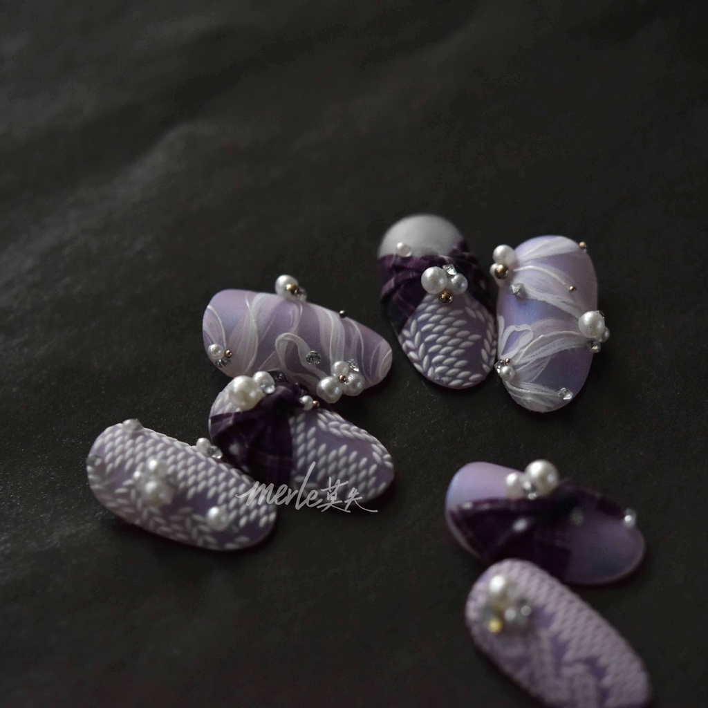 Miếng Dán Trang Trí Móng Tay MS02 Họa Tiết Ruy Băng Xinh Xắn