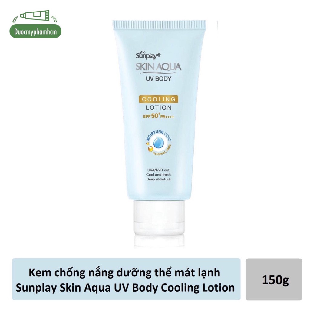 Kem chống nắng dưỡng thể mát lạnh Sunplay Skin Aqua UV Body Cooling Lotion SPF 50+ PA++++ (150g)