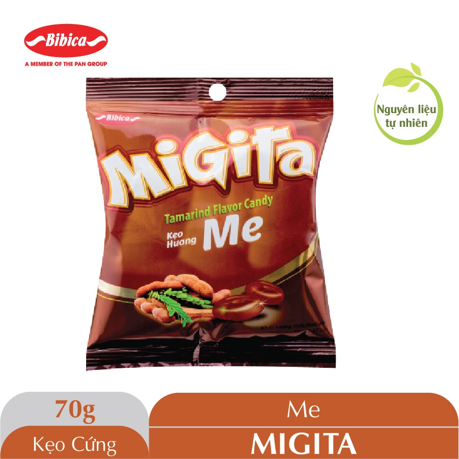 Combo 3 Kẹo Cứng Migita Me Bibica 70g