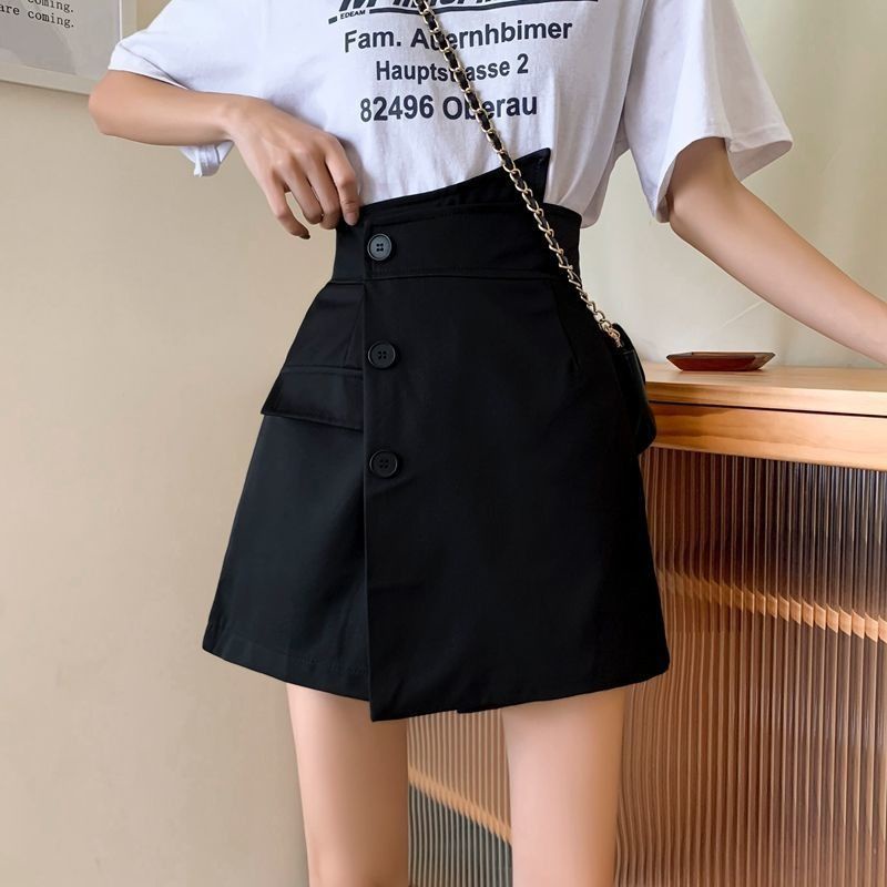 Quần Short Lưng Cao Ống Rộng Thời Trang Cá Tính Trẻ Trung