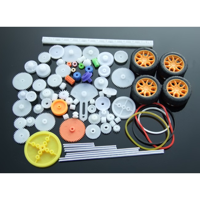 Set 78 món bánh răng bằng nhựa cho xe đồ chơi