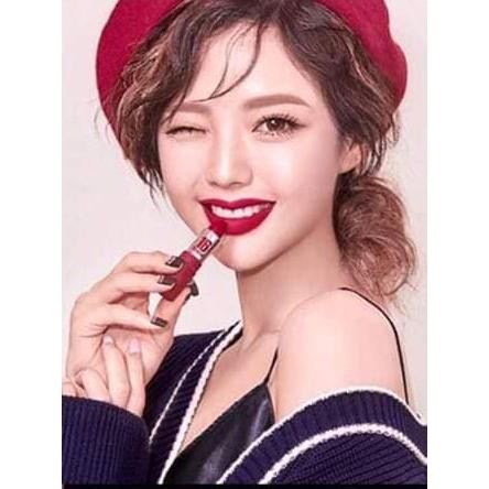 Son 16 Brand sixteen chu edition son ống bơ- màu đỏ cherry almondbản nude của son mac Ruby woo