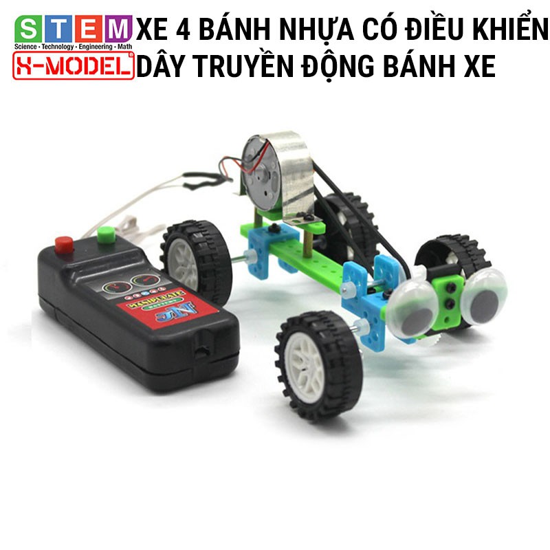 Đô chơi trí tuệ X-MODEL điều khiển ô tô cho bé tự làm DIY mô hình giáo dục STEM, STEAM
