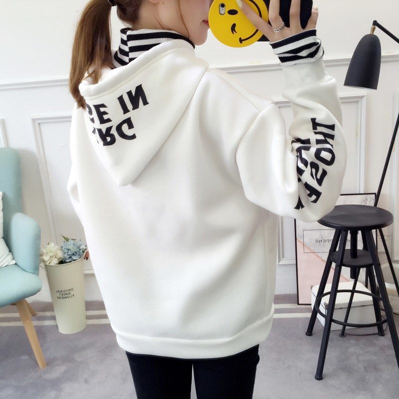 Áo Sweater Lông Dày Dáng Rộng Kiểu Hàn Quốc Thời Trang Thu Đông 2018 Cho Nữ