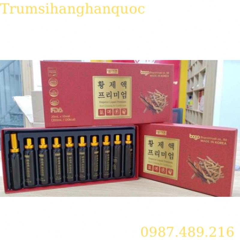 TINH CHẤT HỒNG SÂM - ĐÔNG TRÙNG HẠ THẢO HỘP 10 ỐNG - GIÁ RẺ - CHẤT LƯỢNG - UY TÍN