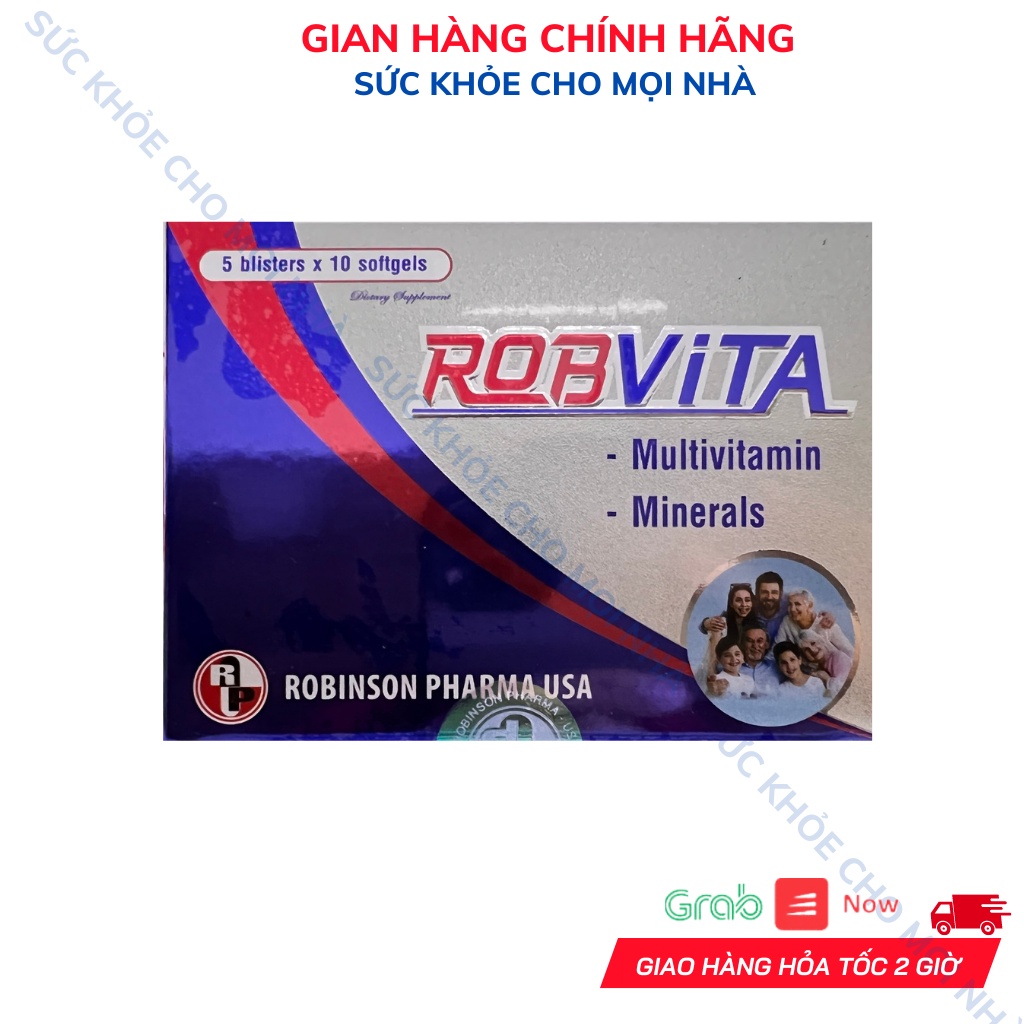 Viên uống Robvita bổ sung vitamin,khoáng chất tăng cường sức khỏe cho cơ thể