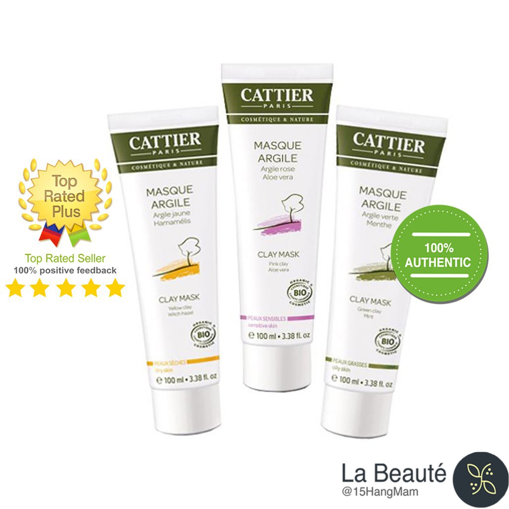 Cattier Masque Argile - Mặt Nạ Đất Sét 100ml