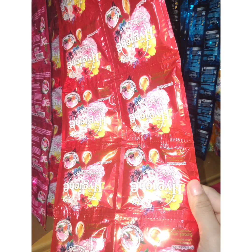 Dây 12 gói Nước Xả Vải Đậm Đặc Hygiene 20ml Thái Lan