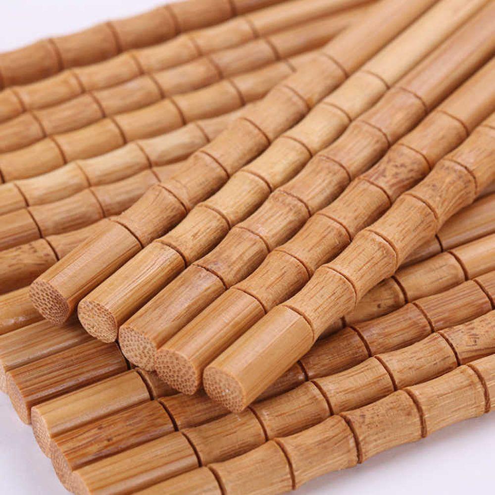 Set 3 Đôi Đũa Tre Tự Nhiên Có Thể Tái Sử Dụng
