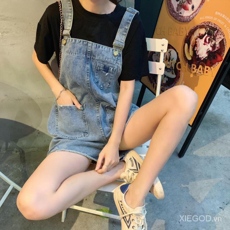 Quần Short Jeans Lưng Cao Ống Rộng Phong Cách Hàn Quốc Cho Nữ | BigBuy360 - bigbuy360.vn