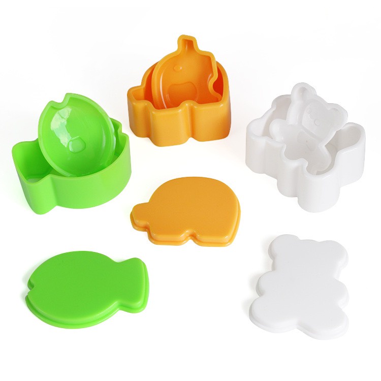 Khuôn làm cơm cho bé ép tạo hình đồ ăn dặm dễ thương kiểu Nhật 2X MART