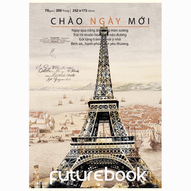 Vở kẻ ngang Futurebook 200 trang, khổ B5