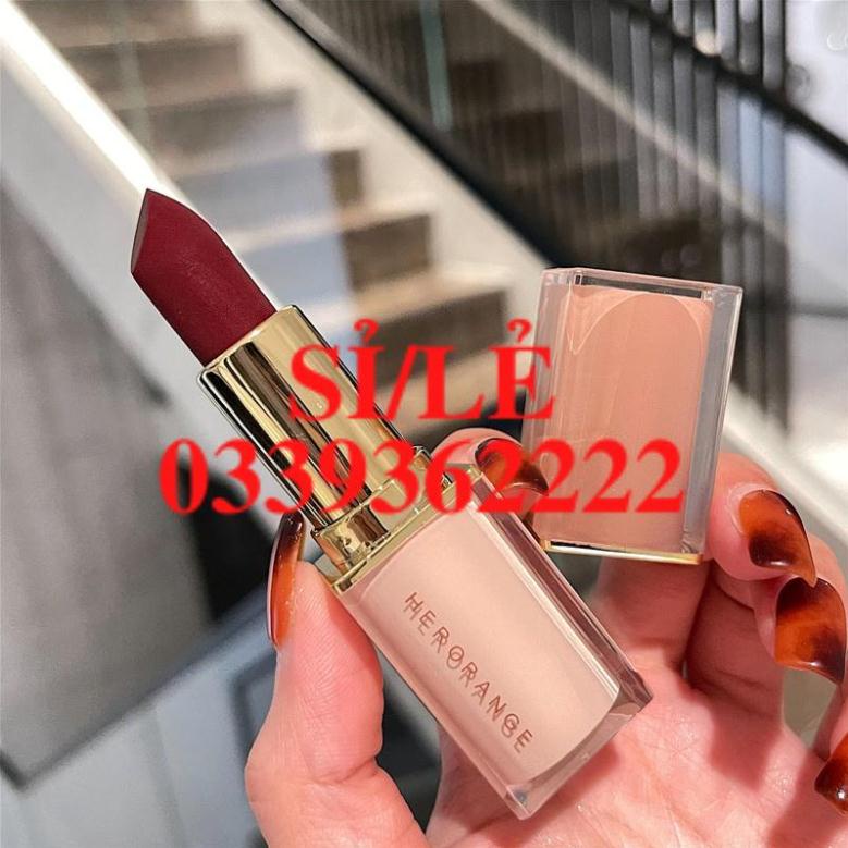 [ CHÍNH HÃNG ] Son sáp lì mềm môi Herorange Lipstick Vỏ Nube BeTrong Suốt Sena Beauty