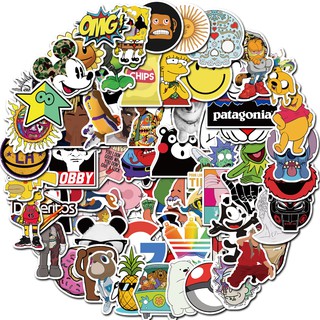 Set 10 / 40 / 80 Miếng Dán Trang Trí Hình Graffiti Độc Đáo