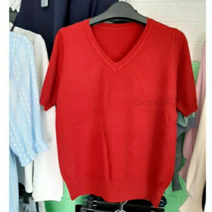 Áo Len Nữ Tay Lỡ Cổ V Tim, Chất Mongtoghi Cực Mềm Mịn. | BigBuy360 - bigbuy360.vn