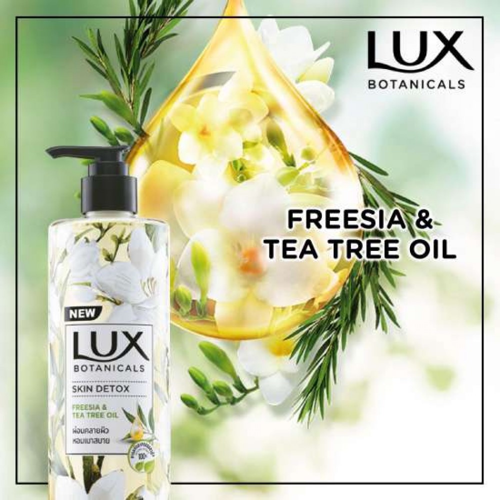 Sữa Tắm Lux Botanicals Skin Detox Hương Hoa Freesia 450ml Thái Lan chính hãng