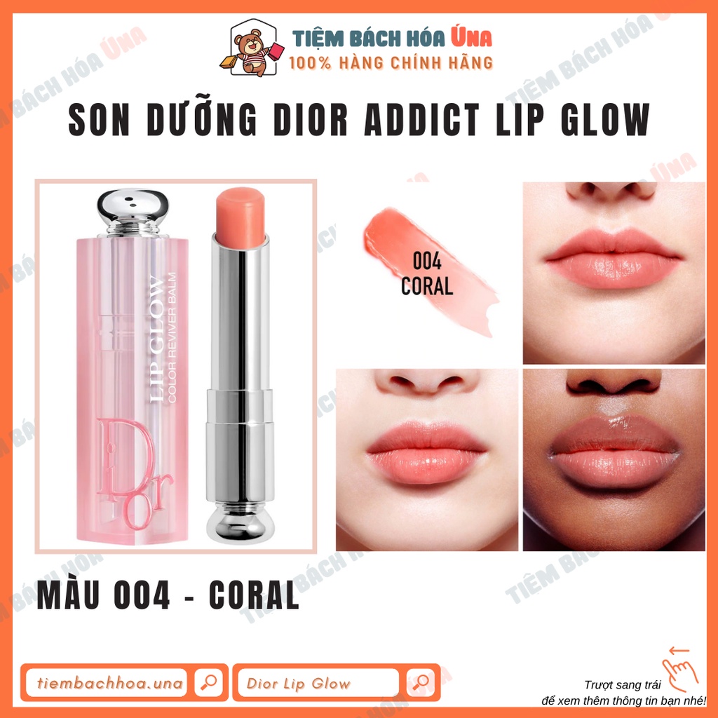 Son dưỡng DIOR Addict Lip Glow hàng chính hãng Sephora mẫu mới 2021 nhiều màu 001, 004, 012, 015, 025