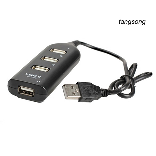 Bộ Chia 4 Cổng Usb 2.0 Tốc Độ Cao Màu Đen Cho Laptop Pc | BigBuy360 - bigbuy360.vn