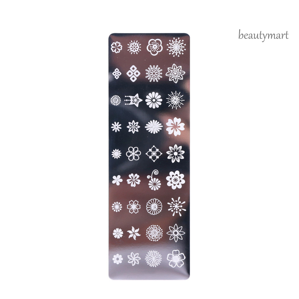 [Hàng mới về] Khuôn in tạo họa tiết trang trí móng tay nghệ thuật chất liệu thép không gỉ bền bỉ