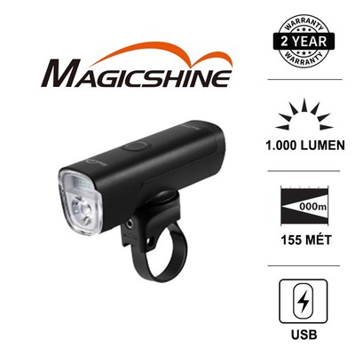 Đèn xe đạp MAGICSHINE ALLTY 1000 sáng 1000 lumen chiếu xa 155m sạc USB pin 21700 4000mAh