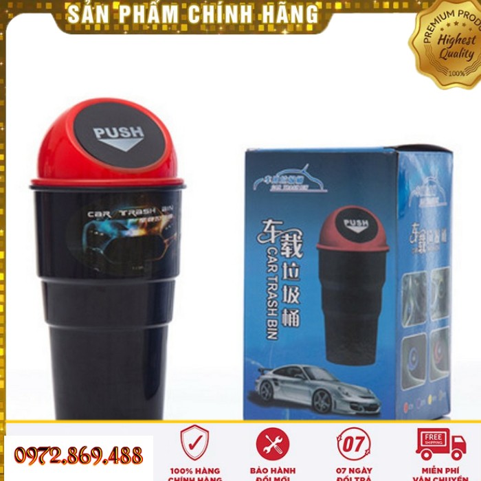 Cốc Đựng Rác Mini Trên Xe Ô tô và Trên Bàn Làm Việc Đa Năng